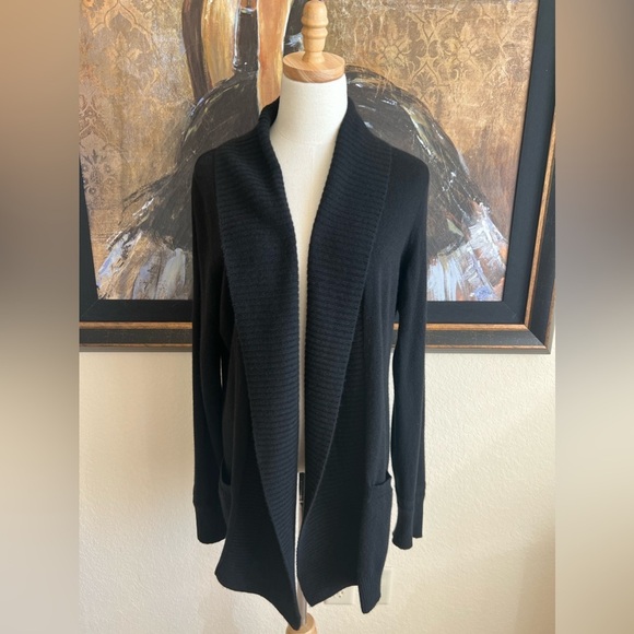Banana Republic Black Cardigan Size XL wool & Cashmere Blend - Picture 1 of 5